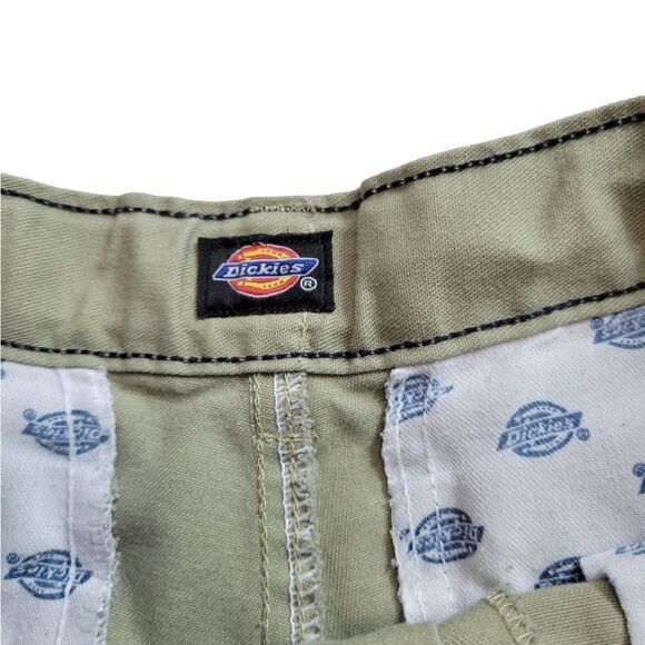 Dickies flat front khaki uniform shorts 12 - Picture 3 of 5